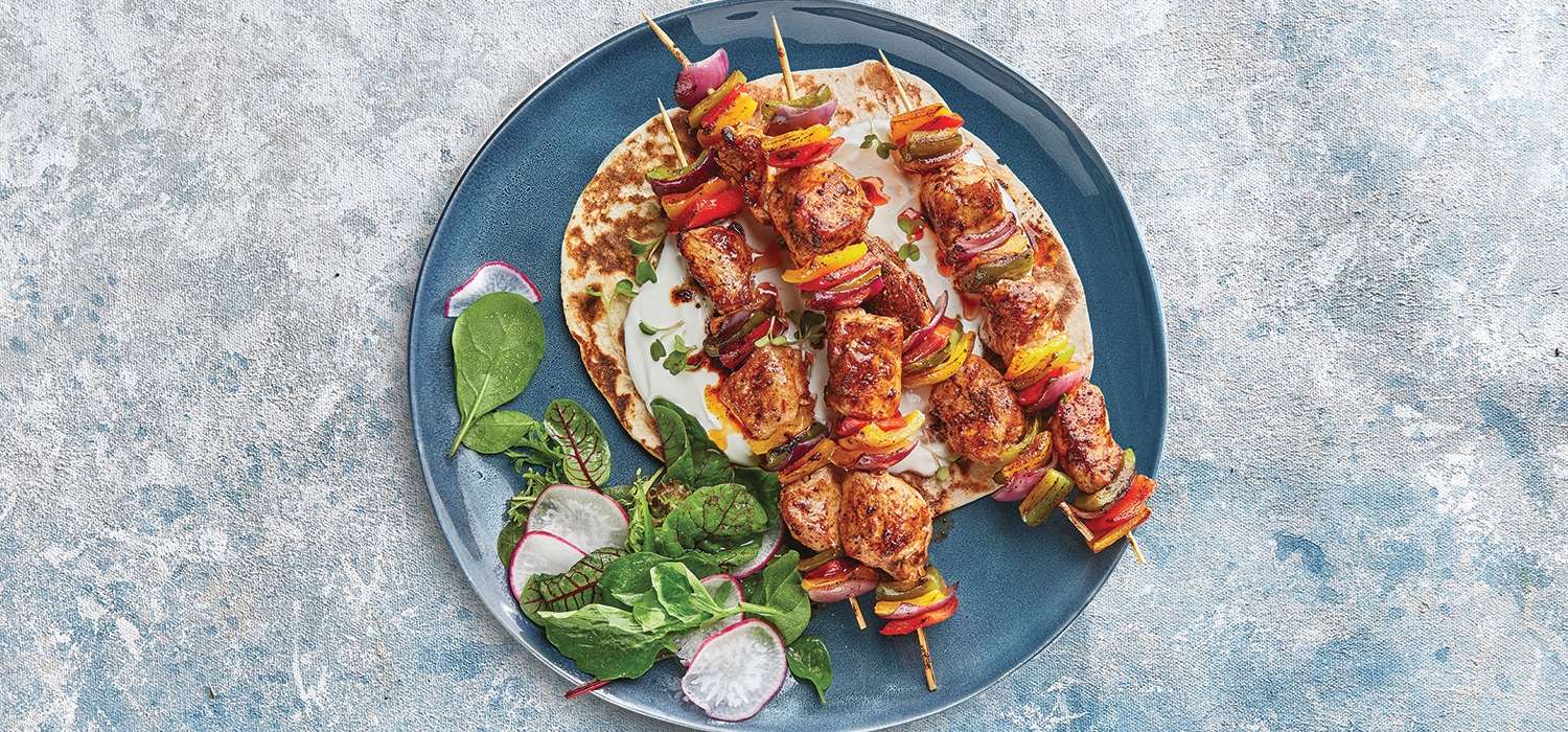 Air Fryer Chicken Shawarma Kebabs